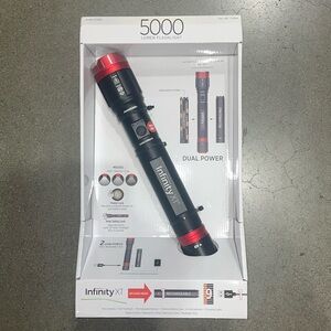🔦NWT Infinity X1 Dual Power 5000 Lumens Rechargeable Flashlight
